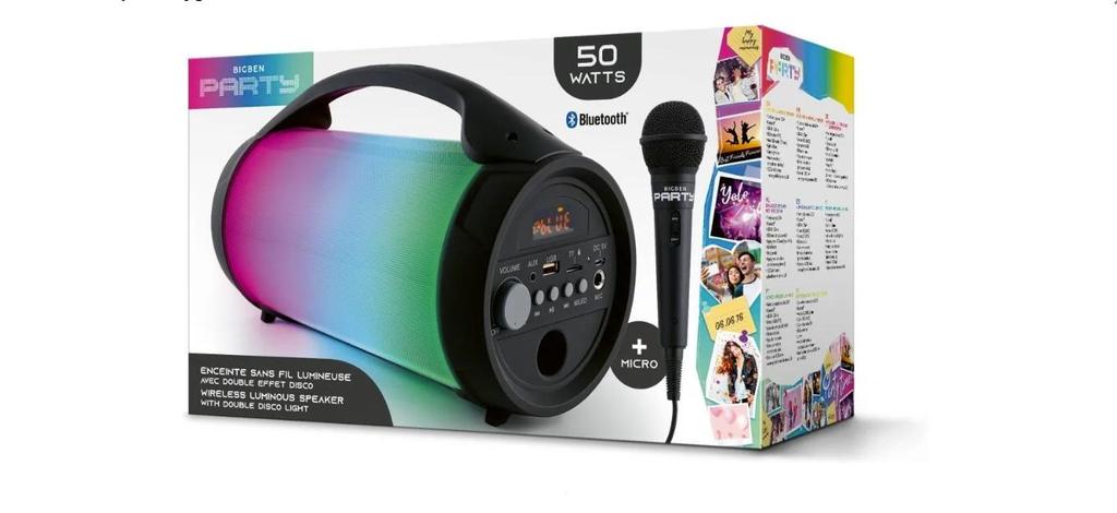 BIGBEN PARTYBTPRO Portable Bluetooth Speaker , Bigben PARTY