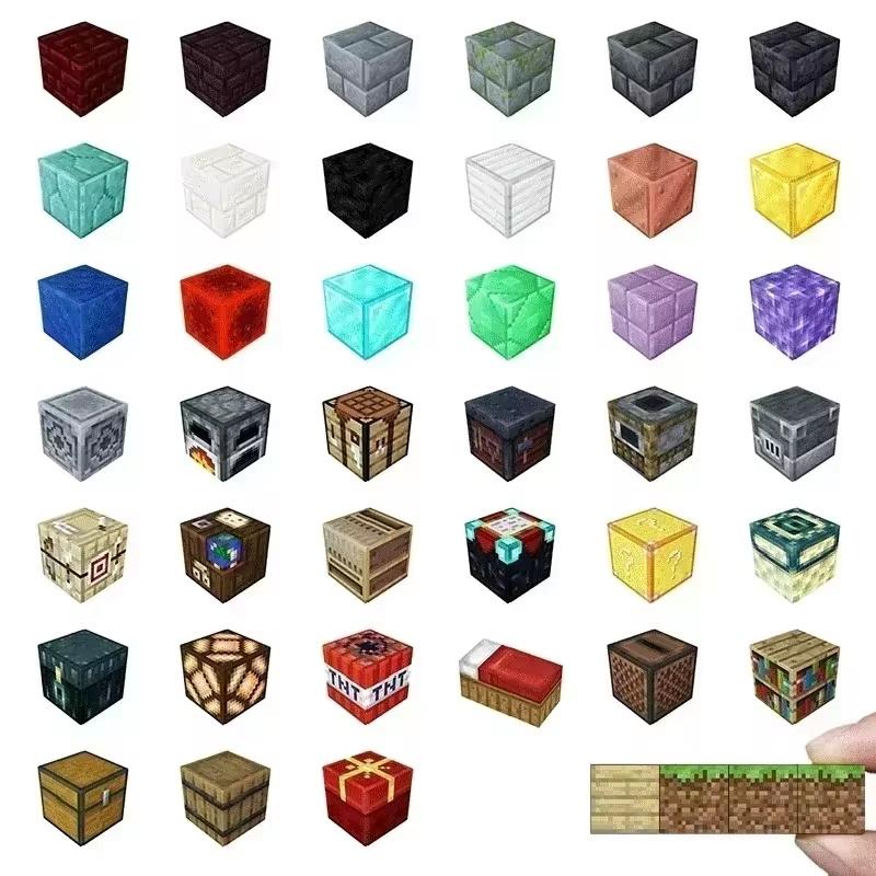 Magnetic Building Blocks Mine World Cube Magnet Set For Kid Age 3+ Diy Model Children Exercise Thinking And Creativity Gift Doll