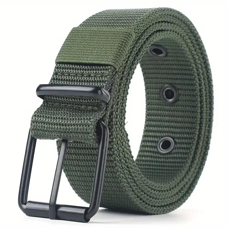 New Canvas Belt Men Tactical Belts Selling Men's Outdoor Sport Simple Practical Weave Nylon Canvas Cowboy Pants Women Belt