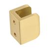 Easy Installation Bathroom Shelf Support Brass Glass Clamp