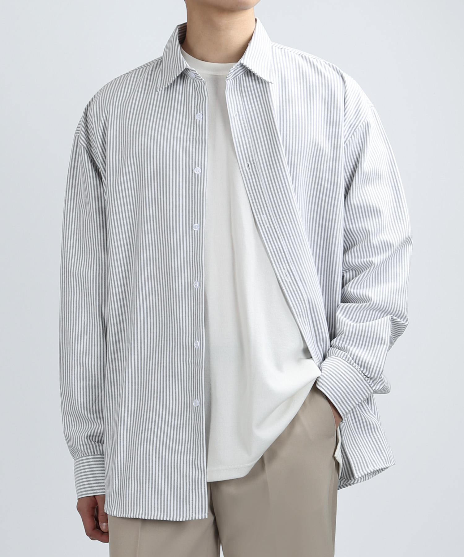 Johnny West Pipe Stripe Oxford Shirts (Black/Bar) 48(95)