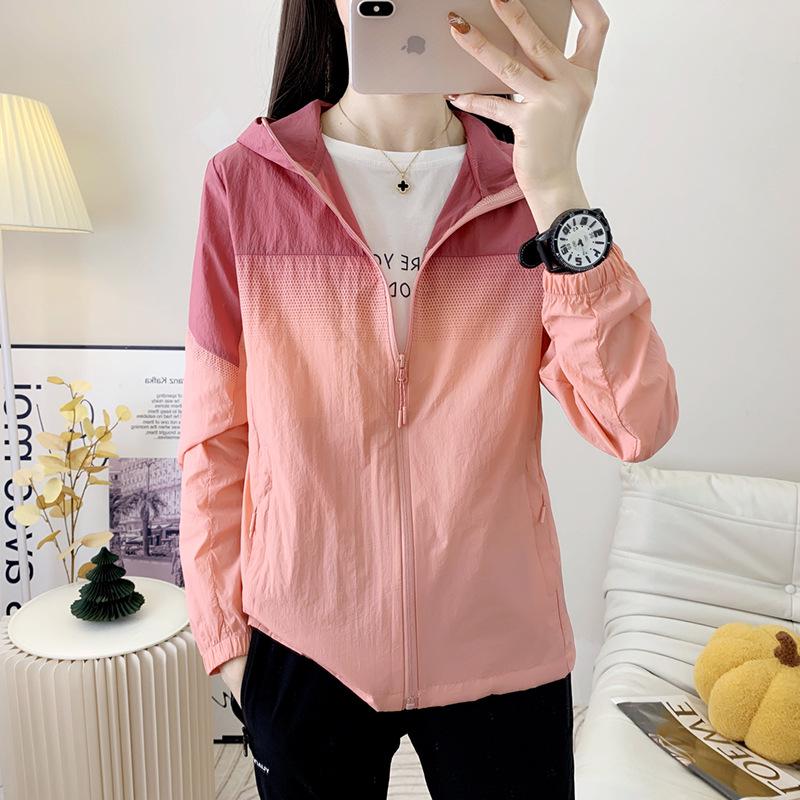 Women's Lightweight Hooded UV Protection Clothing - Breathable, Plus Size, Summer Casual Wear