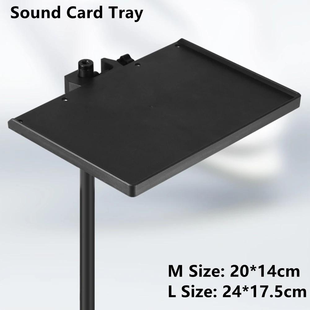 Sound Card Tray Universal Microphone Stand Sound Card Tray Clip for Tripod Bracket Live Broadcast Microphone Rack Stand Holder