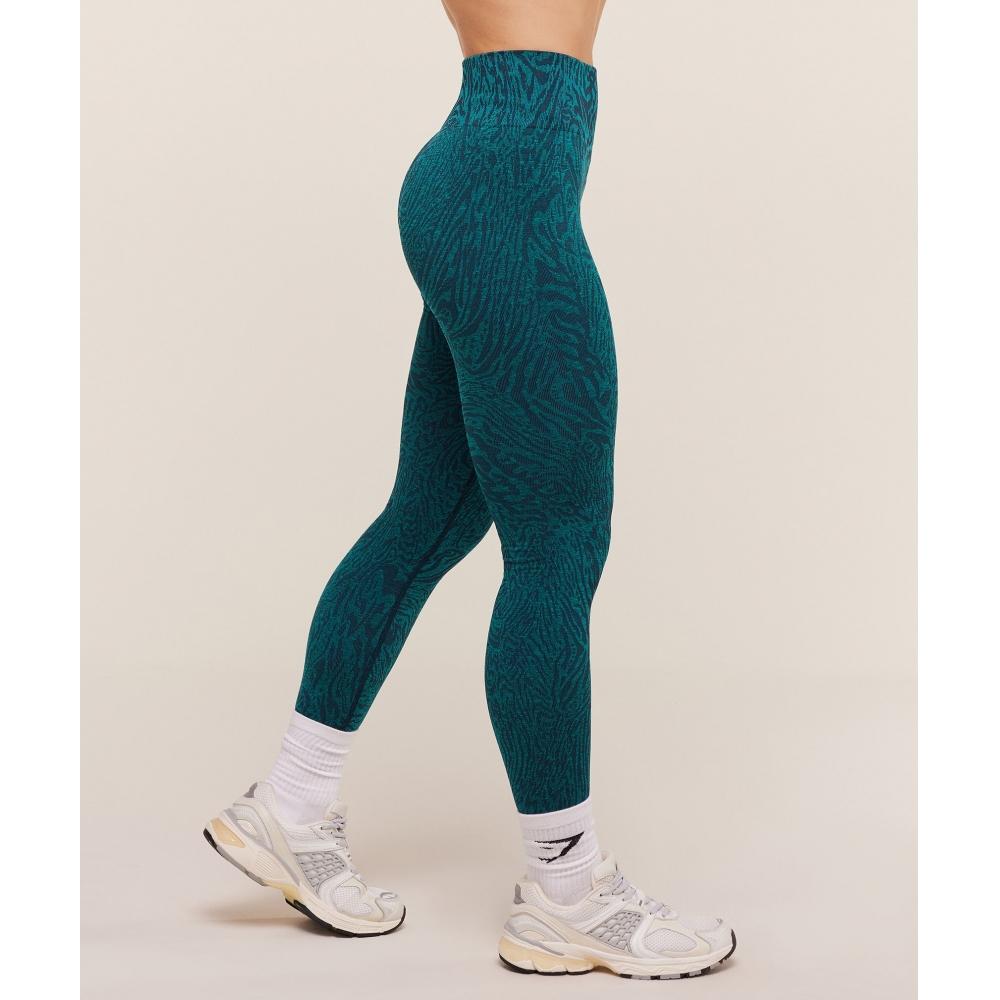 Gymshark Adapt Animal Seamless Leggings Navy Brand Blue B4b8c Udt9