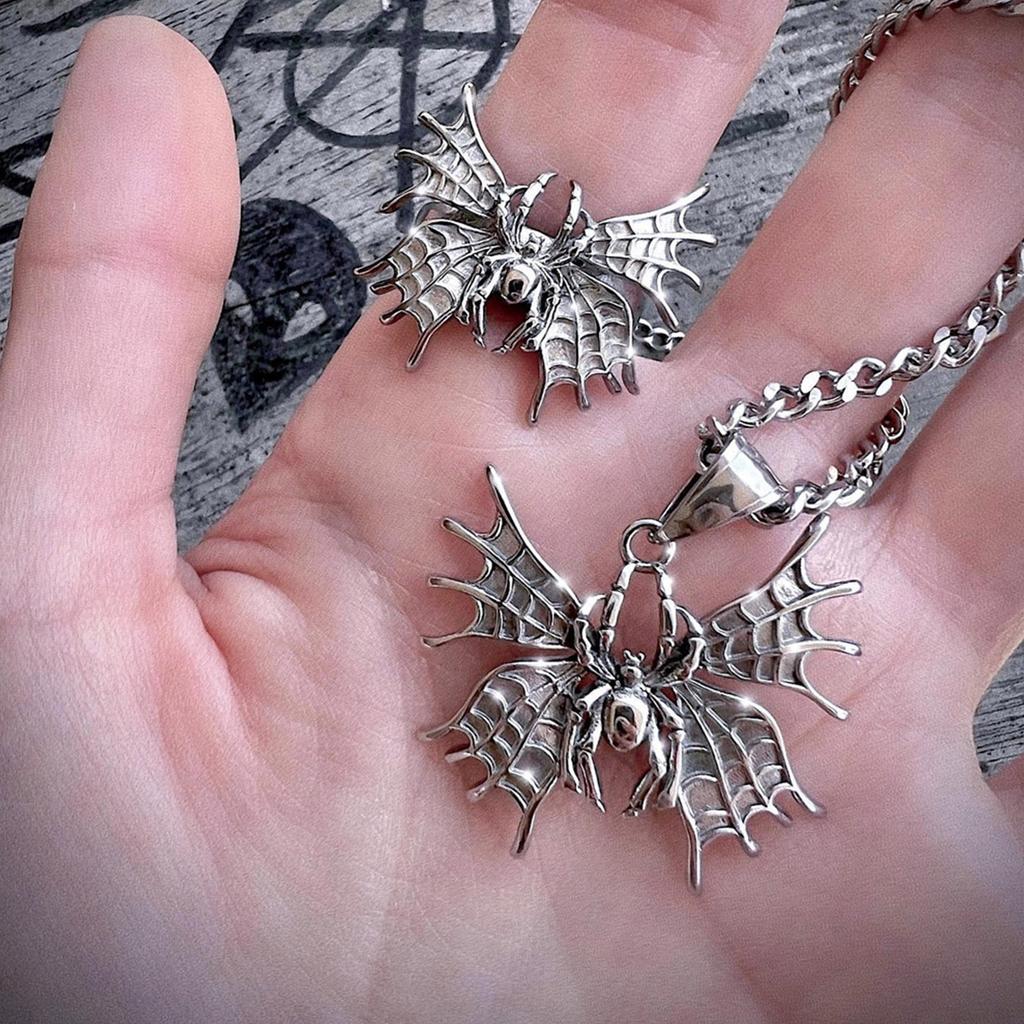 Spider Butterflies Crossed Bone Insect Ring Female Student Ins Trend Finger Ring