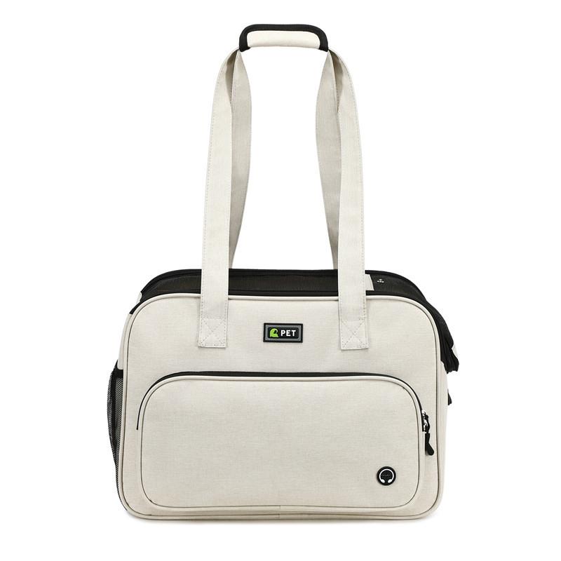 Pet carrier bag for cats and small dogs, portable handbag for outings, large-capacity pet carrier for puppies