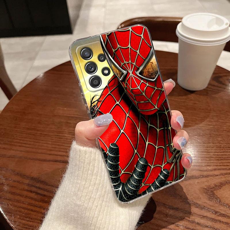 Marvel Spiderman Gwen Clear Case For Samsung Galaxy A57 A37 A56 5G A36 Cases A55 A54 A35 A26 A07 A17 A16 A06 A36 A15 Soft Cover