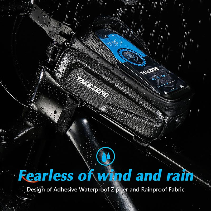 Bicycle Bag Waterproof Touch Screen Cycling Bag Top Front Tube Frame Mtb Road Bike Bag Phone Case Bike Accessories