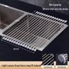 Zhaoran 304 Stainless Steel Dish Drying Rack with Silicone Mat