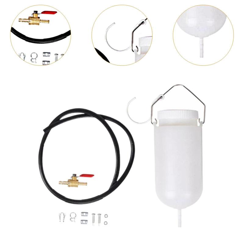 Auxiliary Fuel Tank 1L with Fuel Hose Versatile Fuel Storage for Motorcycles
