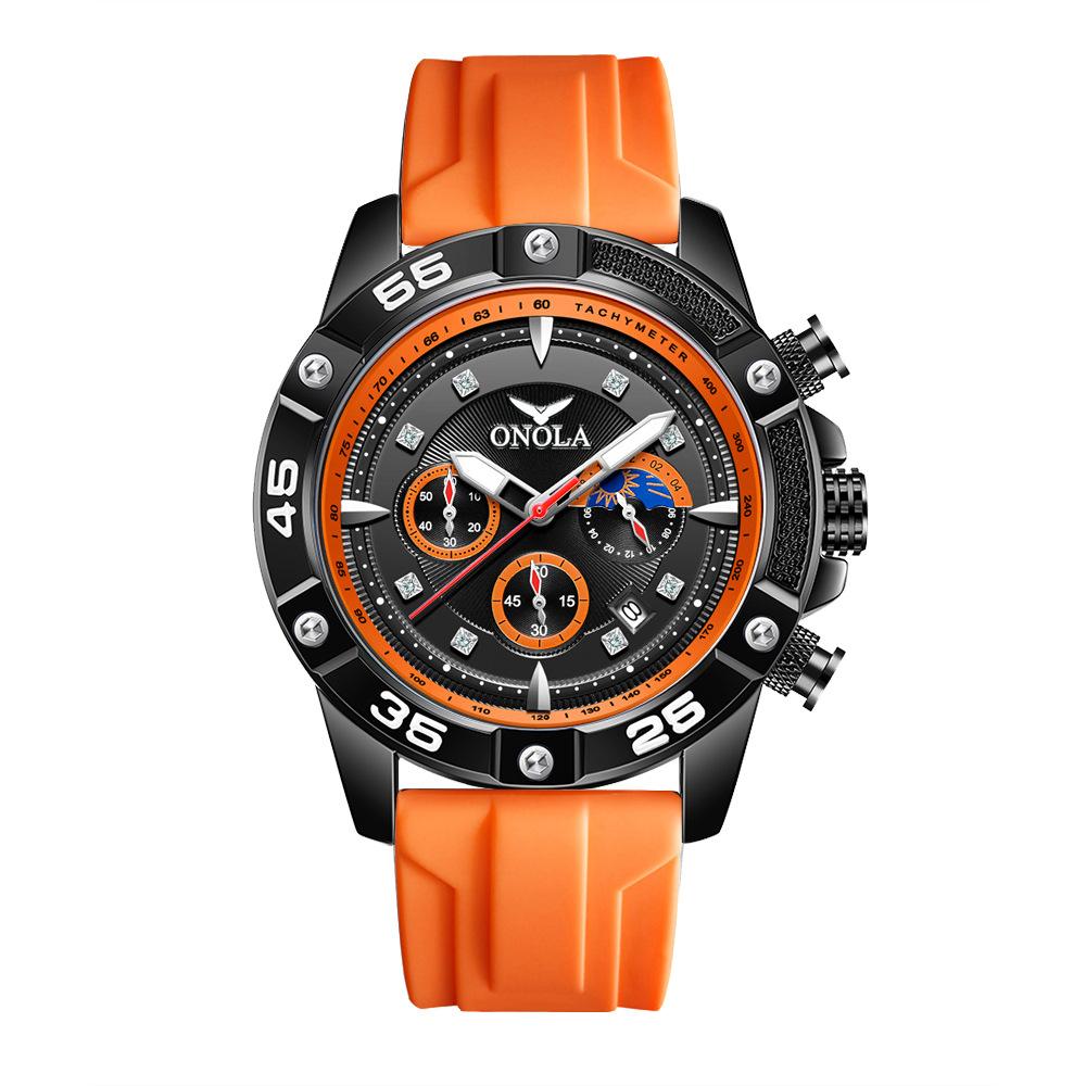 Fashionable and Casual New Multifunctional Quartz Waterproof Tape Watch