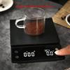 Digitale Kaffeewaage Wiederaufladbare Pour-Over Kaffeewaage mit Timer Tropfkaffeewaage LED Großanzeige für Haushalt