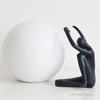 Creative Abstract Stereoscopic Figure Sculpture Resin Furnishings Vase Home Living Room Bedroom Study Art People Decoration, 1Pc