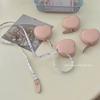 1pc PU Leather Love Small Tape Measure Waist Bust Tape Measure Home Measuring Cloth Ruler 59.06 Inch Multi-Function Mini Rule