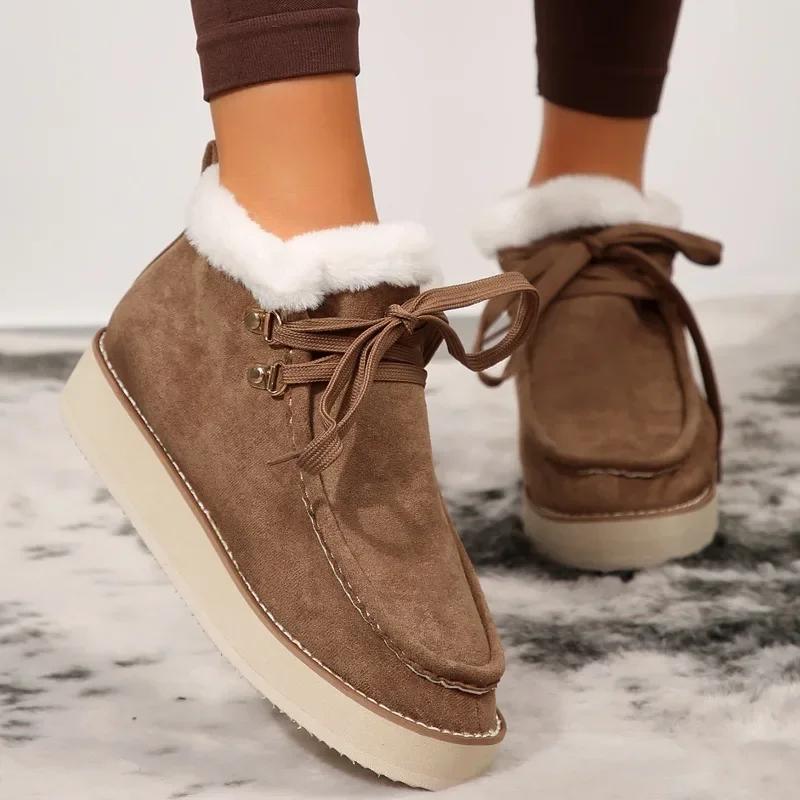 

2024 Новая модная женская обувь на шнуровке, удобная танкетка, универсальная женская спортивная обувь, однотонная, с квадратным носком, на низком каблуке 42 коричневый