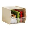 Multipurpose Teabag Display Case Portable PP Storage Box With Pull Out Drawer for Office or Home Countertop Use
