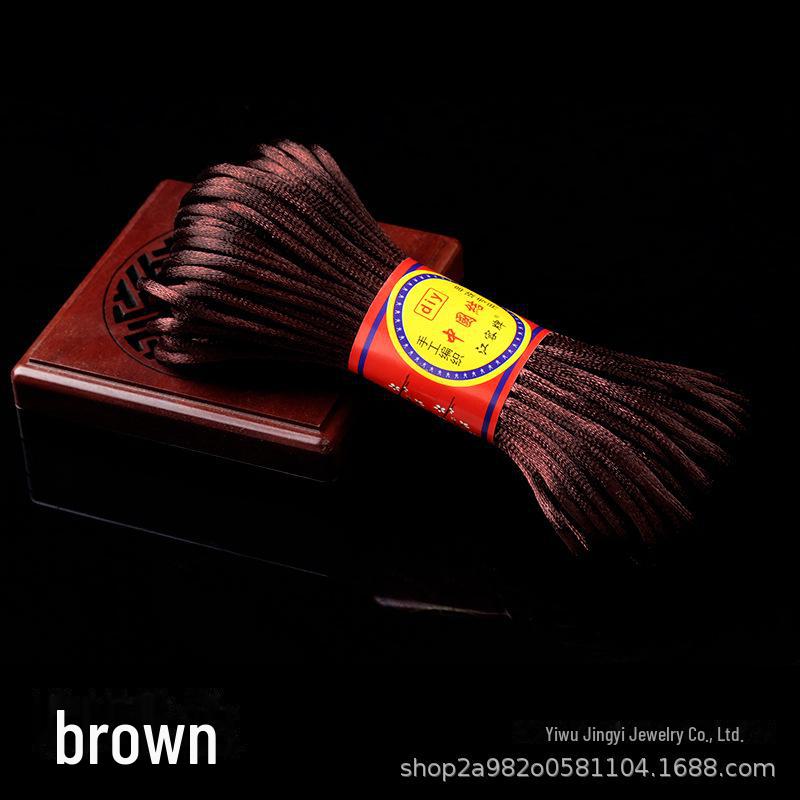 

Червона мотузка з китайським вузлом ручної роботи 2,5 мм, довжина 20 м No. 7 wire 20 meters/bundle 1.5 mm