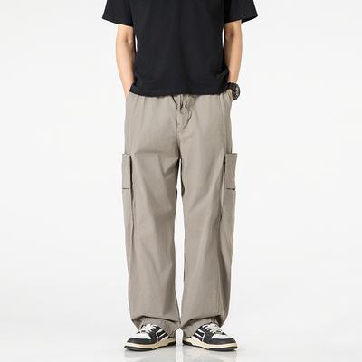 Trendy Brand Overalls Men's Casual Loose Multi-pocket Men's Trousers High-end Pants Men's Summer New Models