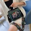 Luxury PU Leather Handbag Crossbody Bag, Elephant Embroidered Bags Purses Satchels Suitable for Daily Work, Party and Travel.