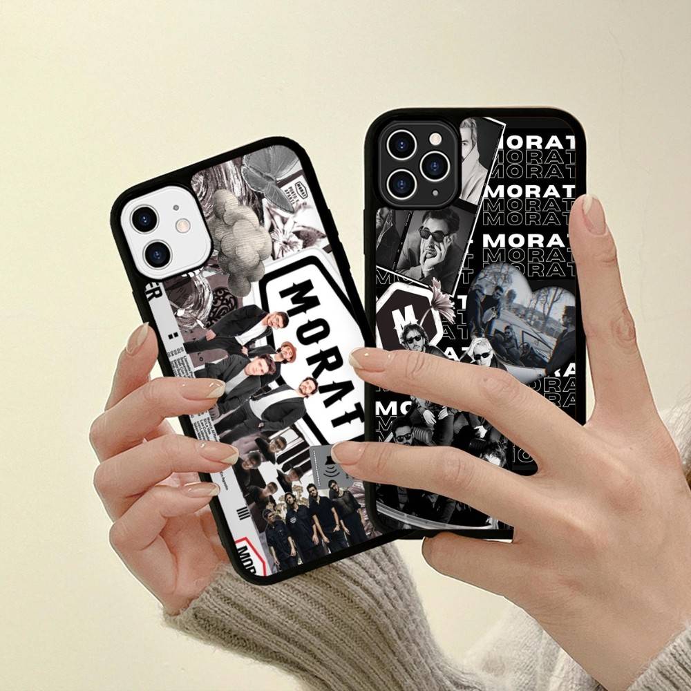 M-Morat Band Phone Case Wireless Charging PC+TPU For IPhone 11 12 13 14 15 16 17 Pro Max Plus Case