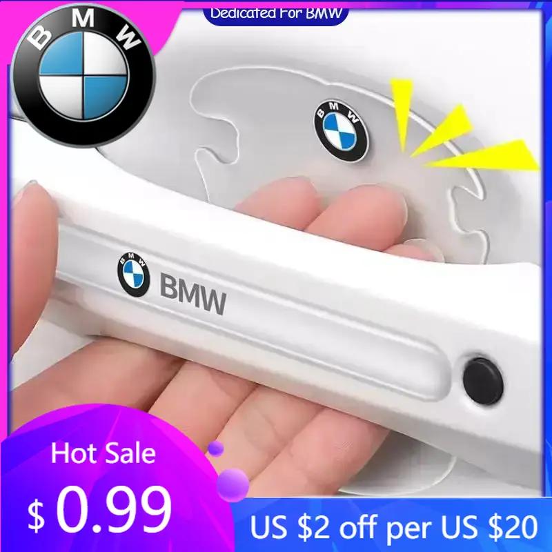 BAGV1 2026 Car Sticker Car Door Bowl Handle Protector Stickers Transparent Anti-scratch Film For All BMW Performance F25 F26 F15 F16 E