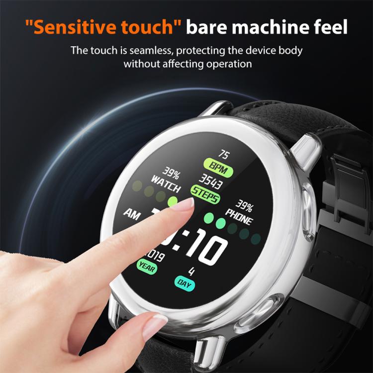 Tempered‑Film‑Integrated Electroplated Soft‑TPU Full‑Edge Shock‑Resistant Watch Protective Shell For Garmin Vivoactive 5 Smart Watch