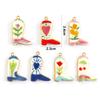 2PCs Ceramic West Cowboy Boots 304 Stainless Steel Pendants 18K Gold Plated Charms For Jewelry Neckalce Making 3.4cm x 2.3cm