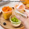 20Pcs Dessert Cups Set 220/280ml Plastic Pudding Cups With Lids And Spoons For Cake Jelly Yogurt Appetizer Dessert Baking Cups