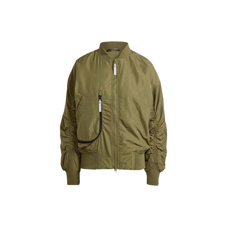 New Adidas X Stella McCartney Sportswear Woven Bomber Jacket Jackets Coats Women's Dark Olive Green IT5746
