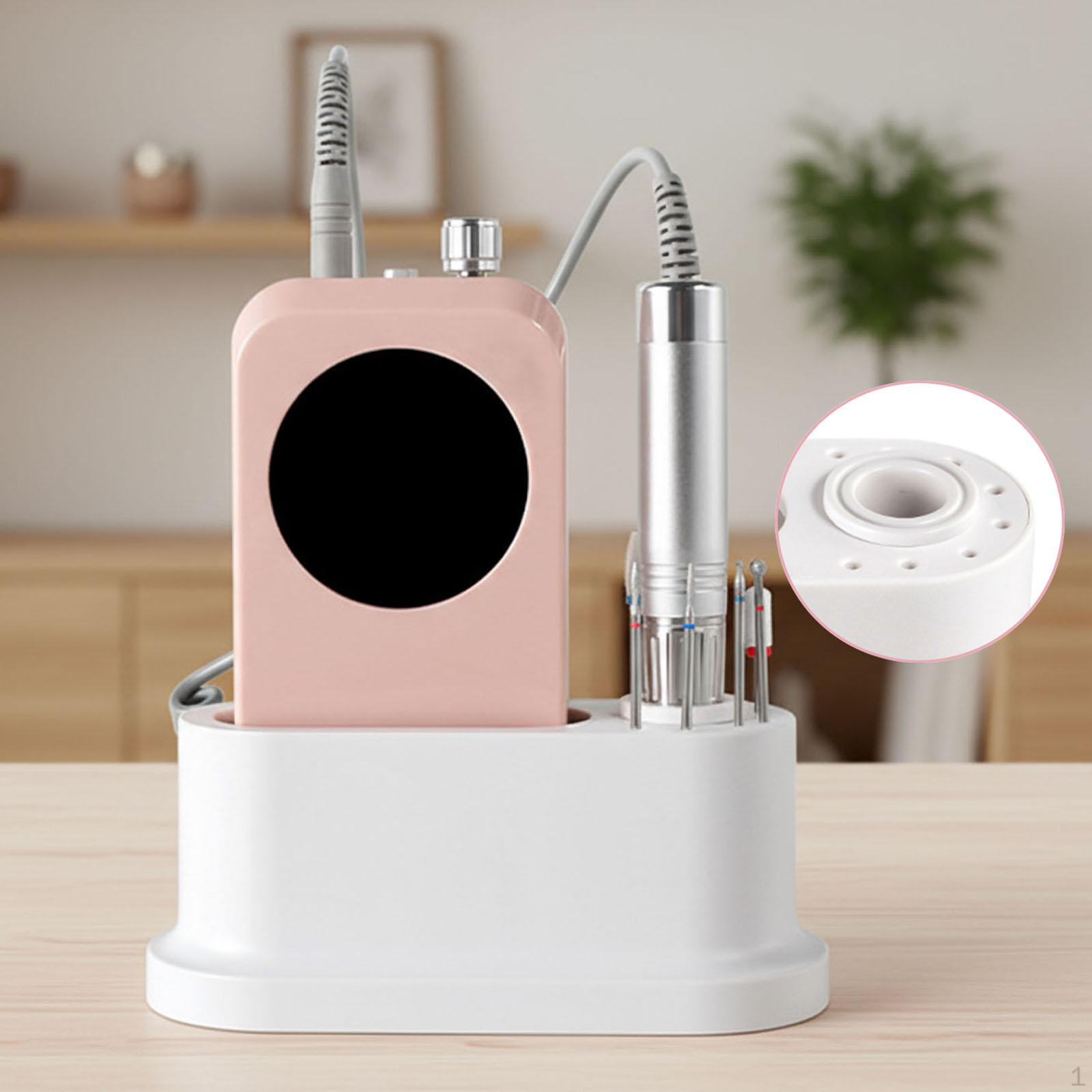 

Nail Art Polishing Grinding Organizer, 8 Holes Drill Holder, Desk Display Rack, Stand, Desktop