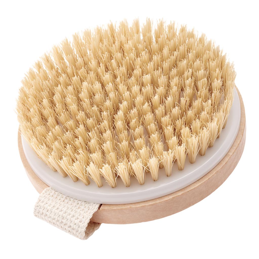 Handheld Bathroom Shower Brush Dry Brushing Body Brush for The Back Dry Body Exfoliating Brush Back Bath Massage Cellulite Brush