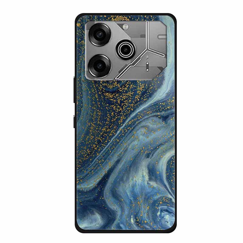For Tecno Pova 6 Pro Case Marble TPU Silicone Soft Back Cover Phone Cases for Tecno Pova6Pro 5G LI9 Protector Mica Painted Coque