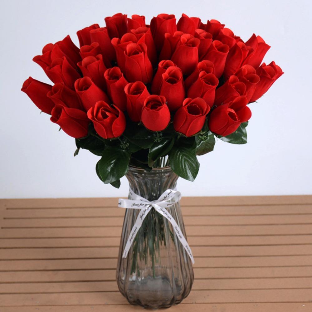 20pcs 7 Colors Simulated Rose DIY Party Decoration Festival Supplies Small Artificial Rose Flowers Home Decor Bouquet Home Decor