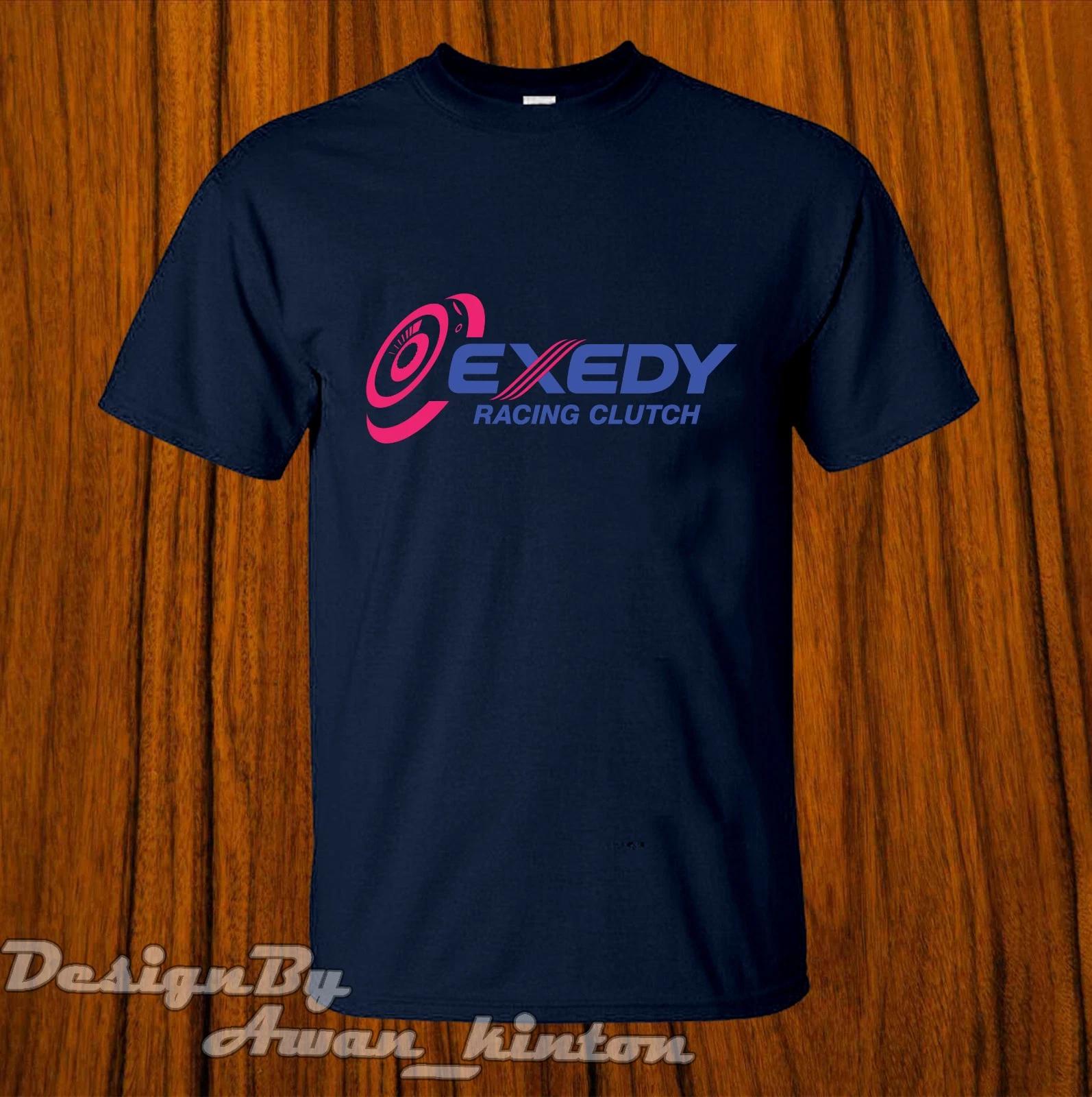 Men s and Women s T-shirts Clothing Exedy Funny Racing Logo Shirt Dark Blue Color Tshirt Made In Usa S