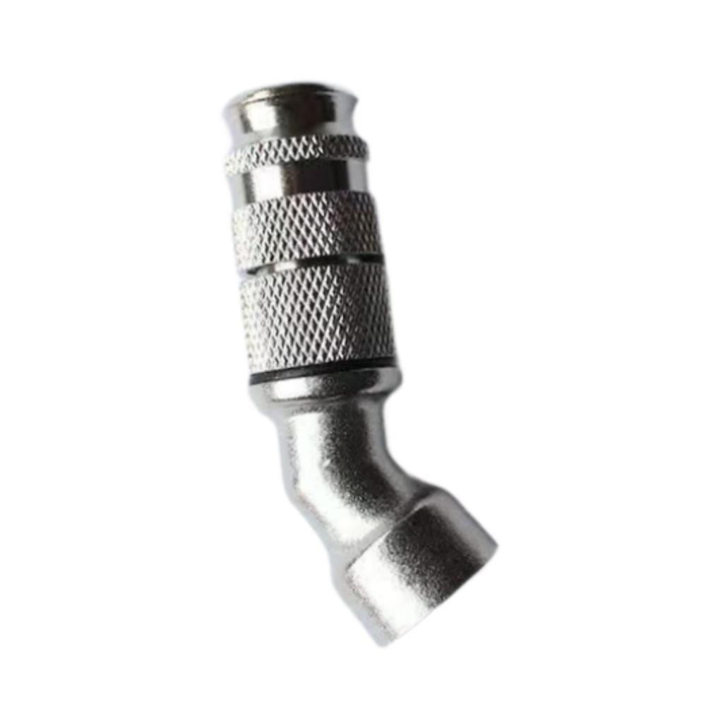 Backpack Spraying Nozzle Tip 45 Degree Adjustable Solid Stainless Steel High Pressure Tool for Farm Greenhouse Plant Irrigation