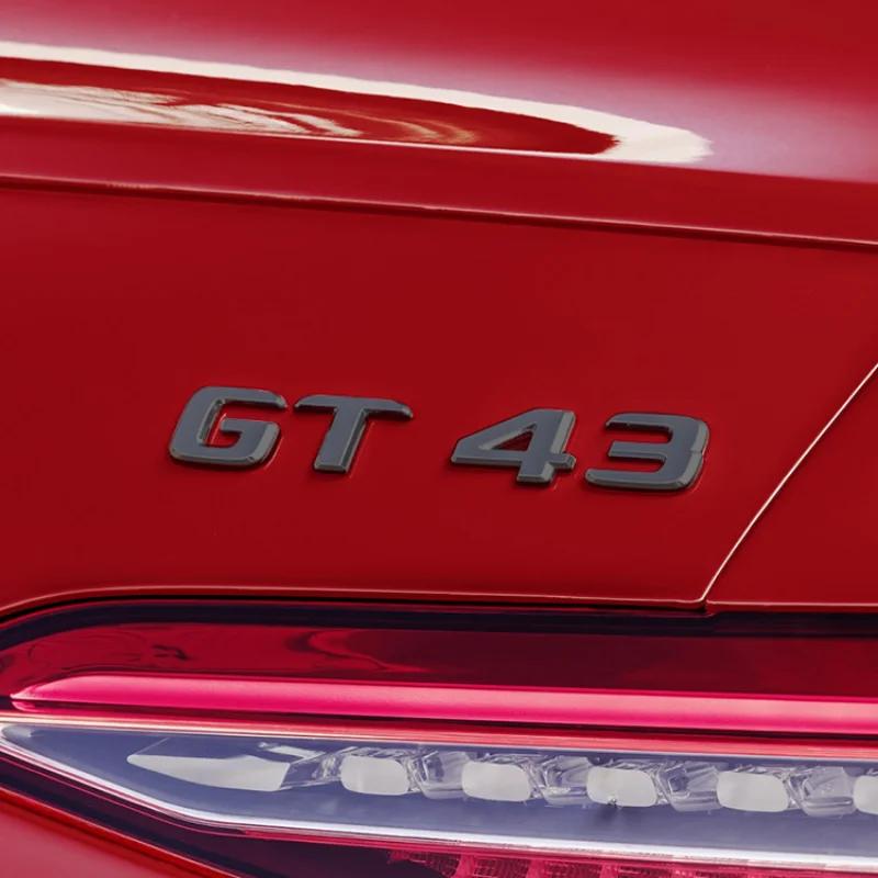 S-Abzeichen Buchstabe Emblem Styling 3D ABS Heckklappen-Aufkleber Silber Schwarz Rot Für GT GTS GT63S GT43 GT50 GT53 GT63