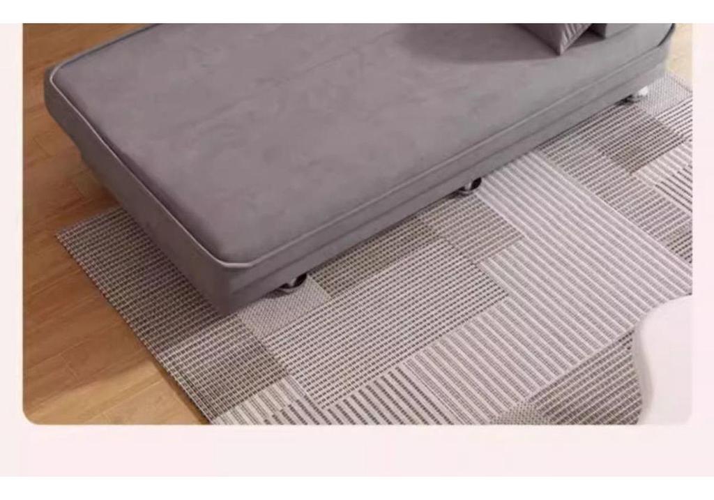 Convertible Multi-Functional Fabric Sofa Bed for Double or Triple Seating In Small Living Rooms