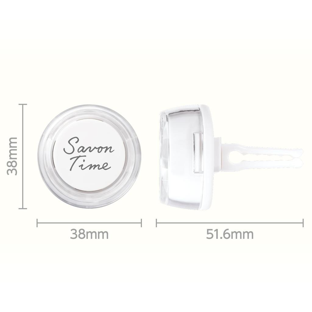 Harukado CARALL 3592 Savon Time Clips, 2 Pack, Mild Cotton