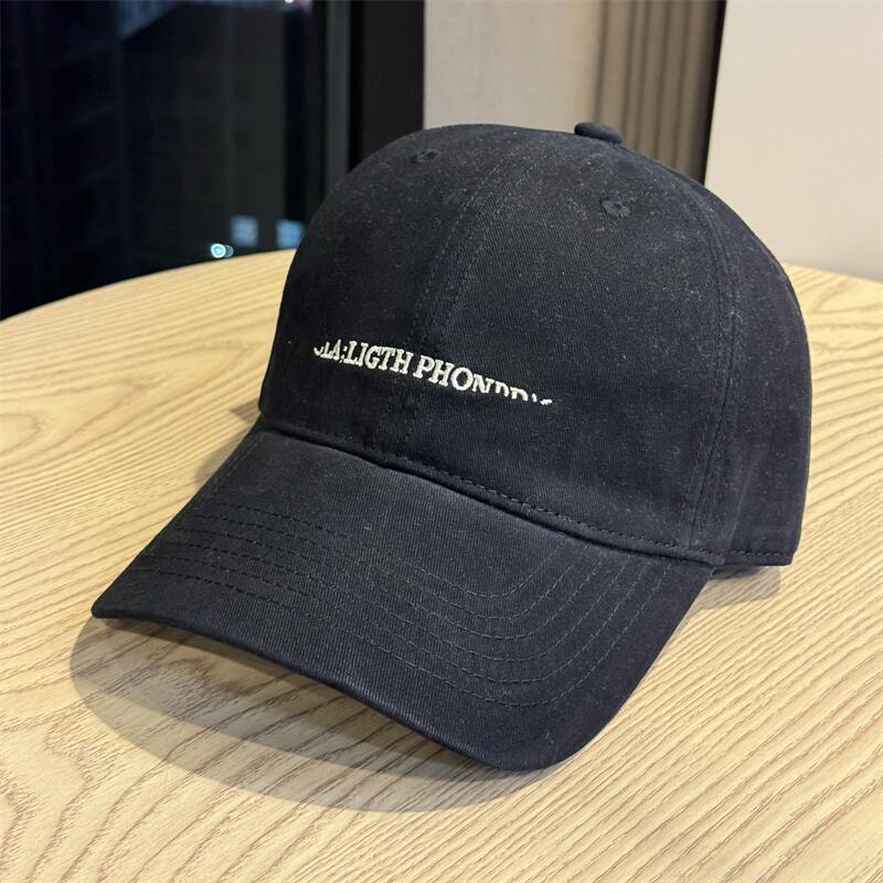 British style hat baseball cap men's alphabet sun protection visor women's fashion casual soft top cap
