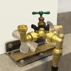 Brass Angle Valve Connector With Switch For Garden Hose Irrigation Quick Coupling Fitting Garden Watering Systems Leak Proof