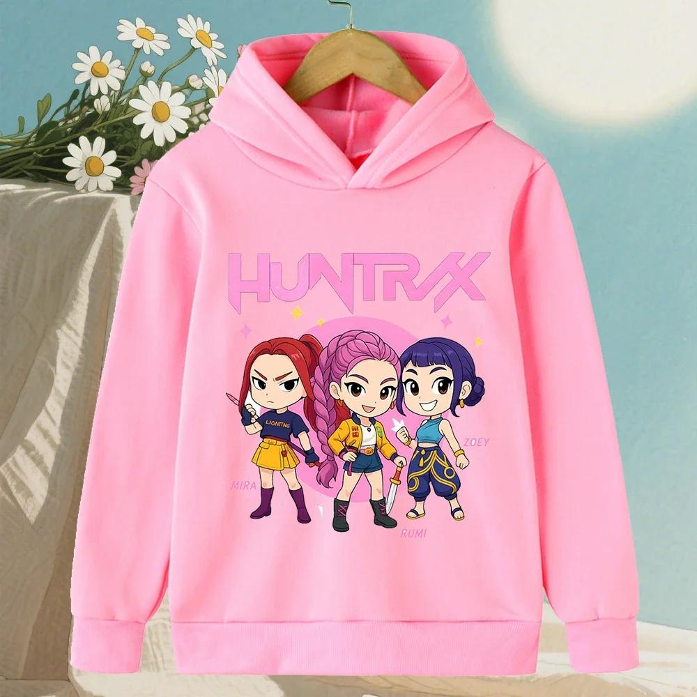 Korean KPop Devil Hunter Children's Boys and Girls Hoodies Witch Group Autumn/Winter Warm Children's Clothing