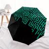 1pc Labyrinth Maze Automatic Open 8-Rib Windproof Umbrella, Travel & Commuting, Suitable for All Seasons