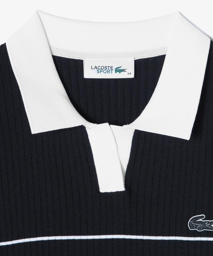 LACOSTE Women'S Textured Striped Polo Sweater Af230E-56G 031