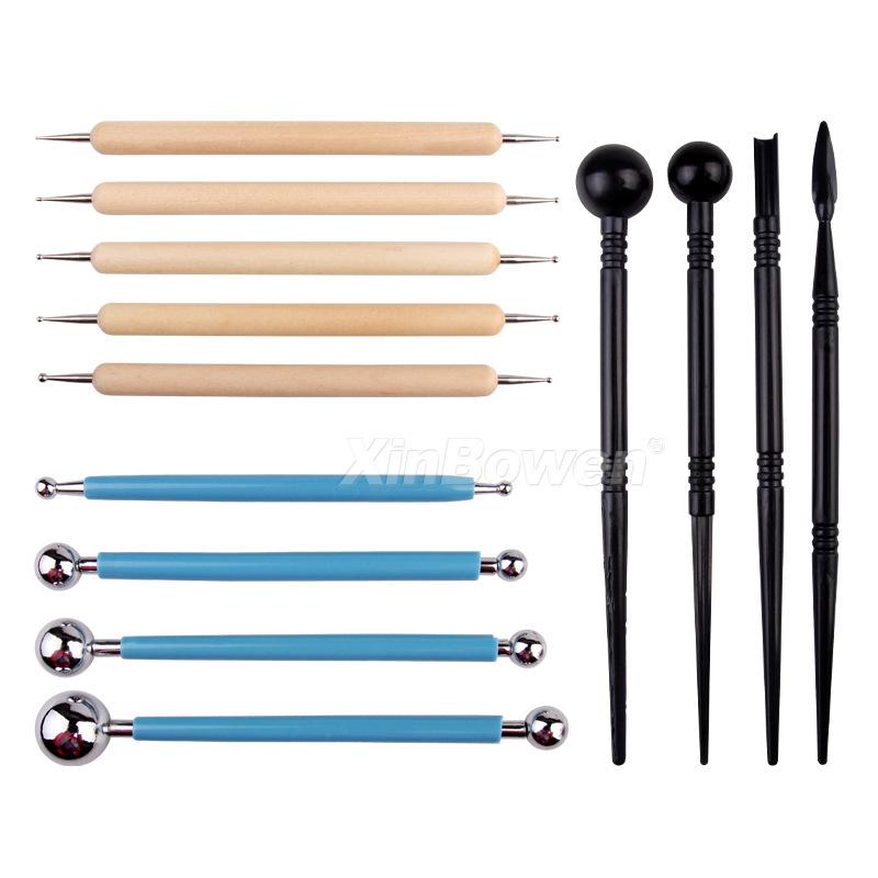Cross-Border Polymer Clay Tool Set: Impression Remover, Carving Knife & Dotting Pen