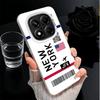 Travel Air Ticket Label Shockproof Phone Case for Xiaomi Redmi Note 15 14 13 12 Pro Plus 11 11S 11T 5G Cover Anti Fall Fundas