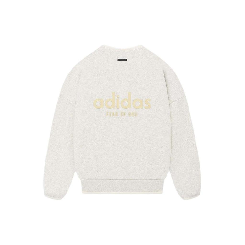 Adidas X Fear of God Athletics Crewneck Oatmeal Unisex Tops White IS5320