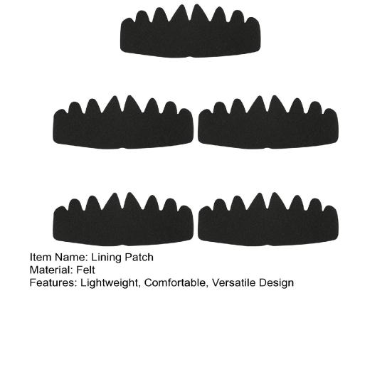 5Pcs Hood Brim Lining Patch Soft Comfortable Lightweight Hood Brim Liner Portable