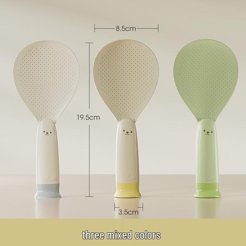 Little Bear Suction Cup Rice Spoons 3-Pack