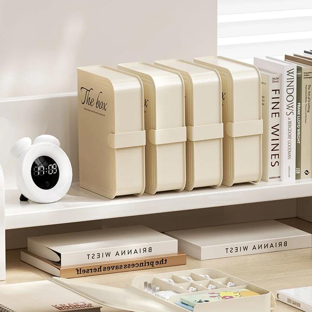 Boîte de Rangement pour Câbles de Données avec Couvercle Organisateur pour Chargeur de Téléphone Portable, Prise d'Alimentation, Gestion et Enroulement des Câbles de Bureau