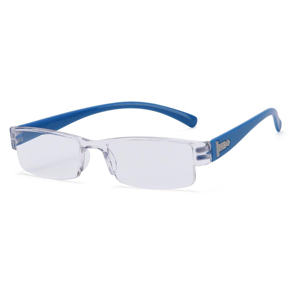 Mode Lesebrille Klassisch Business Ultraleicht Herren Damen Halbrand Alterssichtige Brille +100 +150 +200 +205 +300 +350 +400